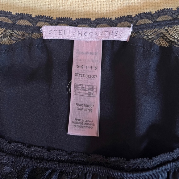 Stella McCartney Black Lace and Silk Half Slip - M - Beautiful! - Picture 7 of 12
